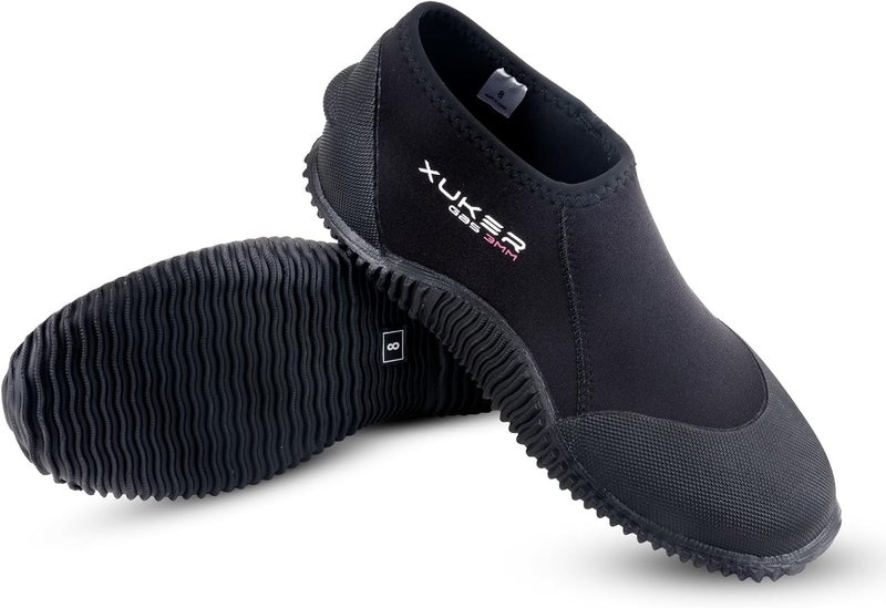 XUKER Neoprene Diving Scuba Boots Men Women 3mm Wetsuit Water Booties with Anti-Slip Sole Sand Beach Shoes - Image 1